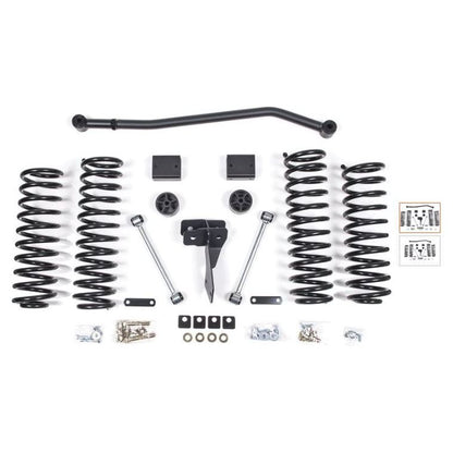 ZONE OFFROAD |  4" Box Kit for 07-2018 Jeep JK 4 Door Models (NO SHOCKS) J38 components arranged on a white background.