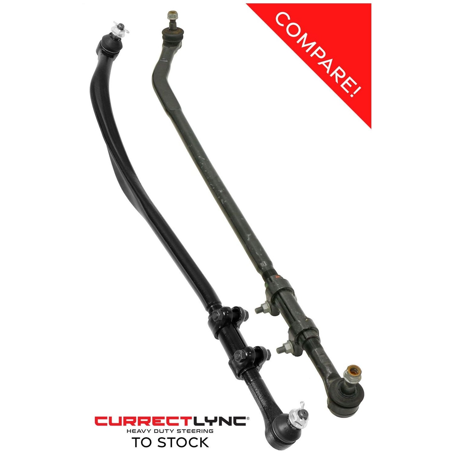 ROCKJOCK 07-18 Wrangler Jk Currectlync Drag Link Organically Shaped Forged ChromolyI JK-9704DL-T