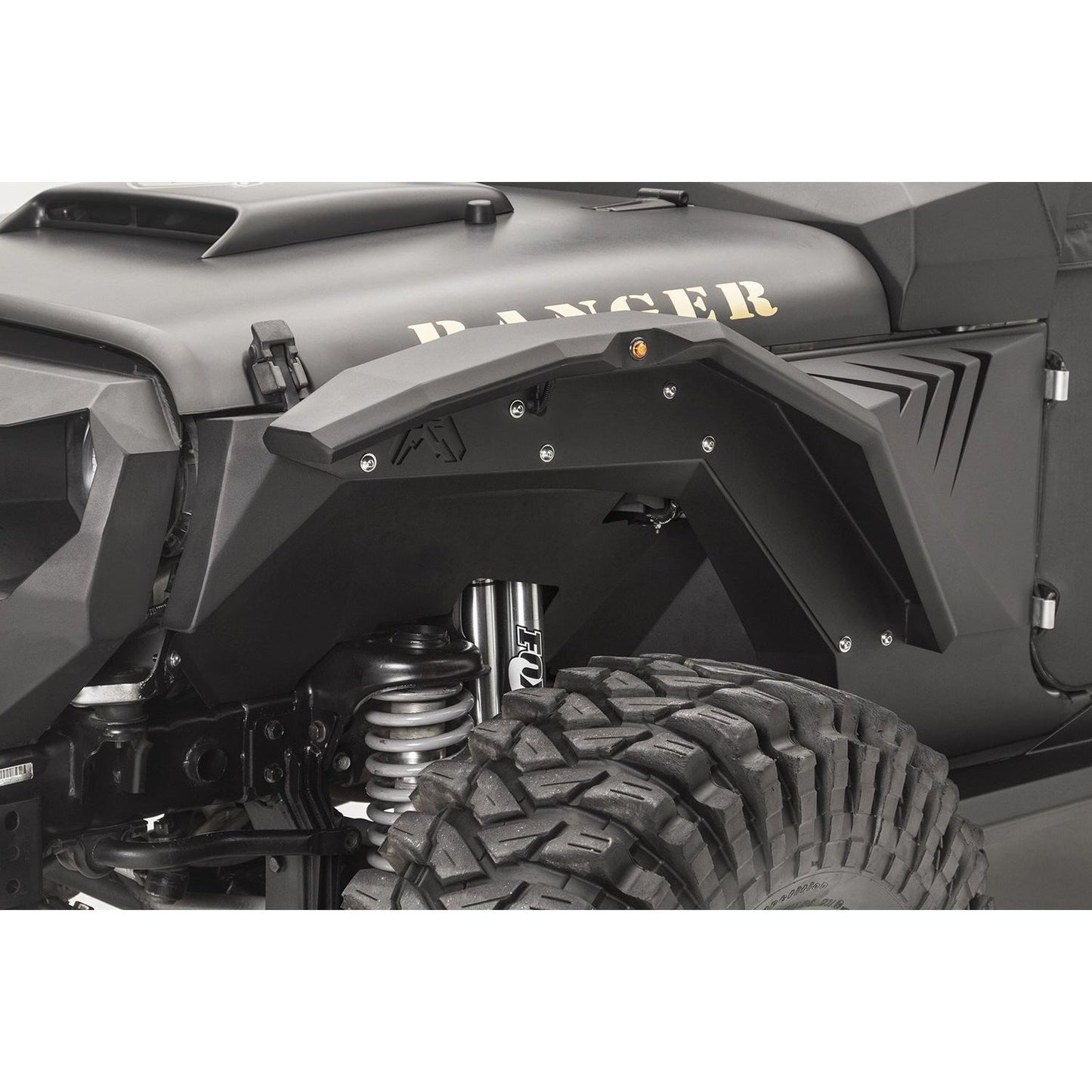 Fab Fours Inner Fender Front Pair Powdercoated l JK1002-1