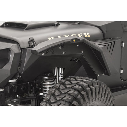 Fab Fours Inner Fender Front Pair Powdercoated l JK1002-1