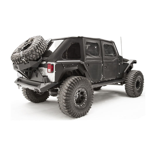 Fab Fours Fender Flare Rear Pair Powdercoated l JK1005-1