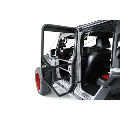 Fab Fours Full Tube Doors Single Stage Black Powder Coat Rear Height 4 in. Width 35 in. Length 44 in. l JK1031-1