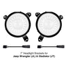 XKGLOW | Universal 7" Headlight Mounting Brackets for Jeep Wrangler JL and Gladiator JT Models | XK-MNT-JL