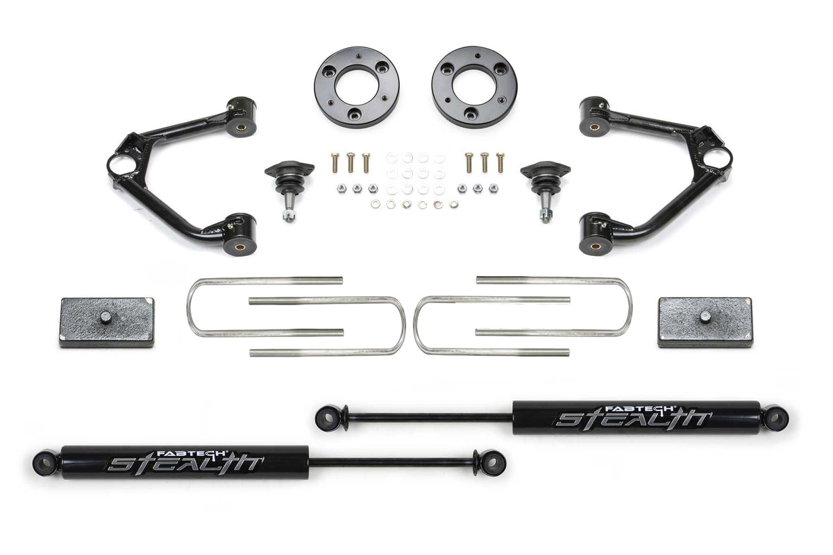 FABTECH | 1.5" SPORT SYSTEM W/ STEALTH SHOCKS | Chevy Silverado / Gmc Sierra | K1224M — product image 1