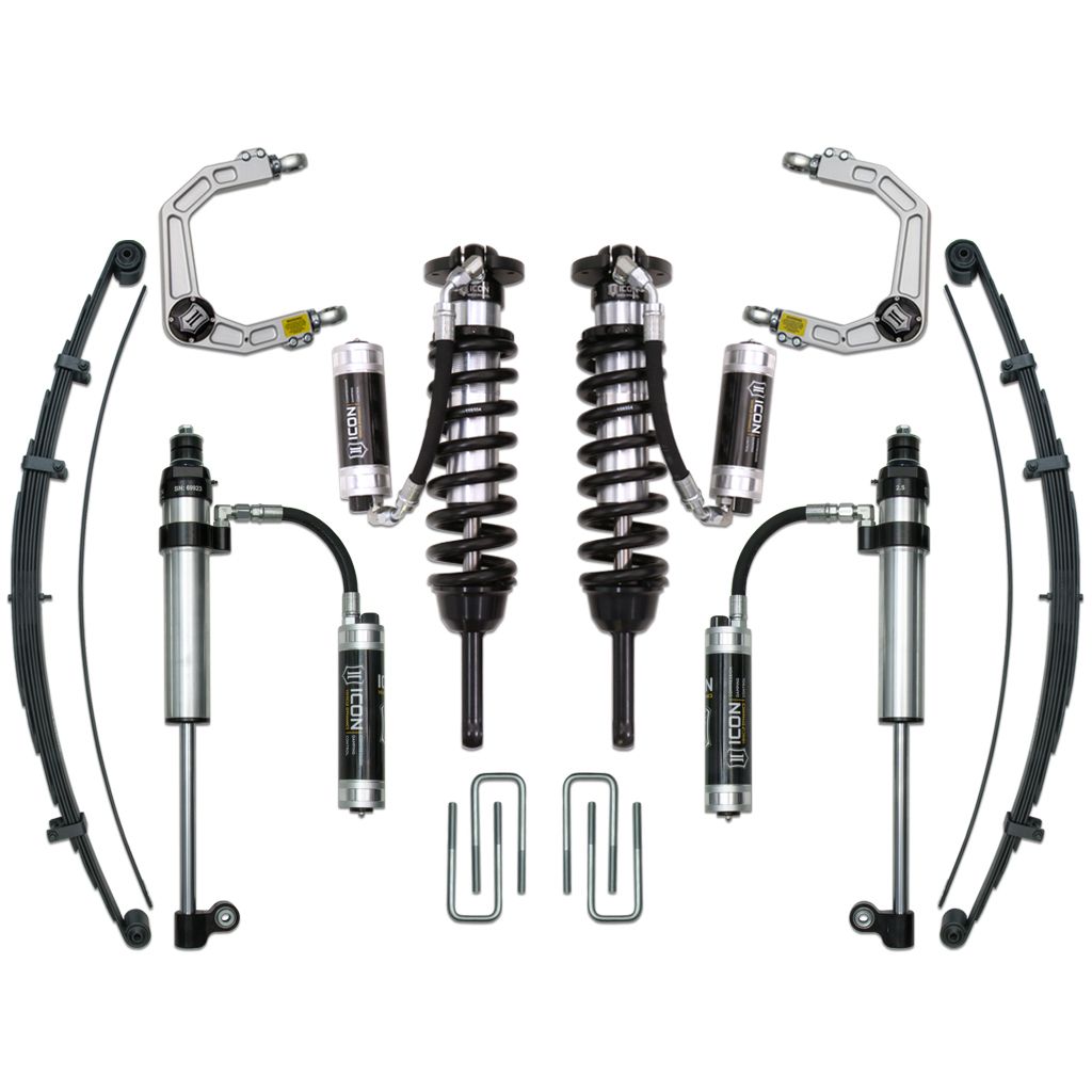 ICON VEHICLE DYNAMICS | 2005-2015 Toyota Tacoma 0-3.5 Inch Lift/2016-2023 Tacoma 0-2.75 Inch Lift Stage 9 Suspension System Billet UCA Icon Vehicle Dynamics | K53009