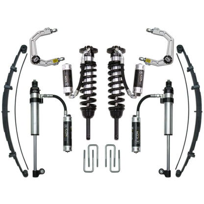 ICON VEHICLE DYNAMICS | 2005-2015 Toyota Tacoma 0-3.5 Inch Lift/2016-2023 Tacoma 0-2.75 Inch Lift Stage 9 Suspension System Billet UCA Icon Vehicle Dynamics | K53009