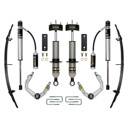 ICON VEHICLE DYNAMICS | 2005-2023 Toyota Tacoma 0-2 Inch Lift Stage 3 Exp Suspension System Billet UCA Icon Vehicle Dynamics | K53222