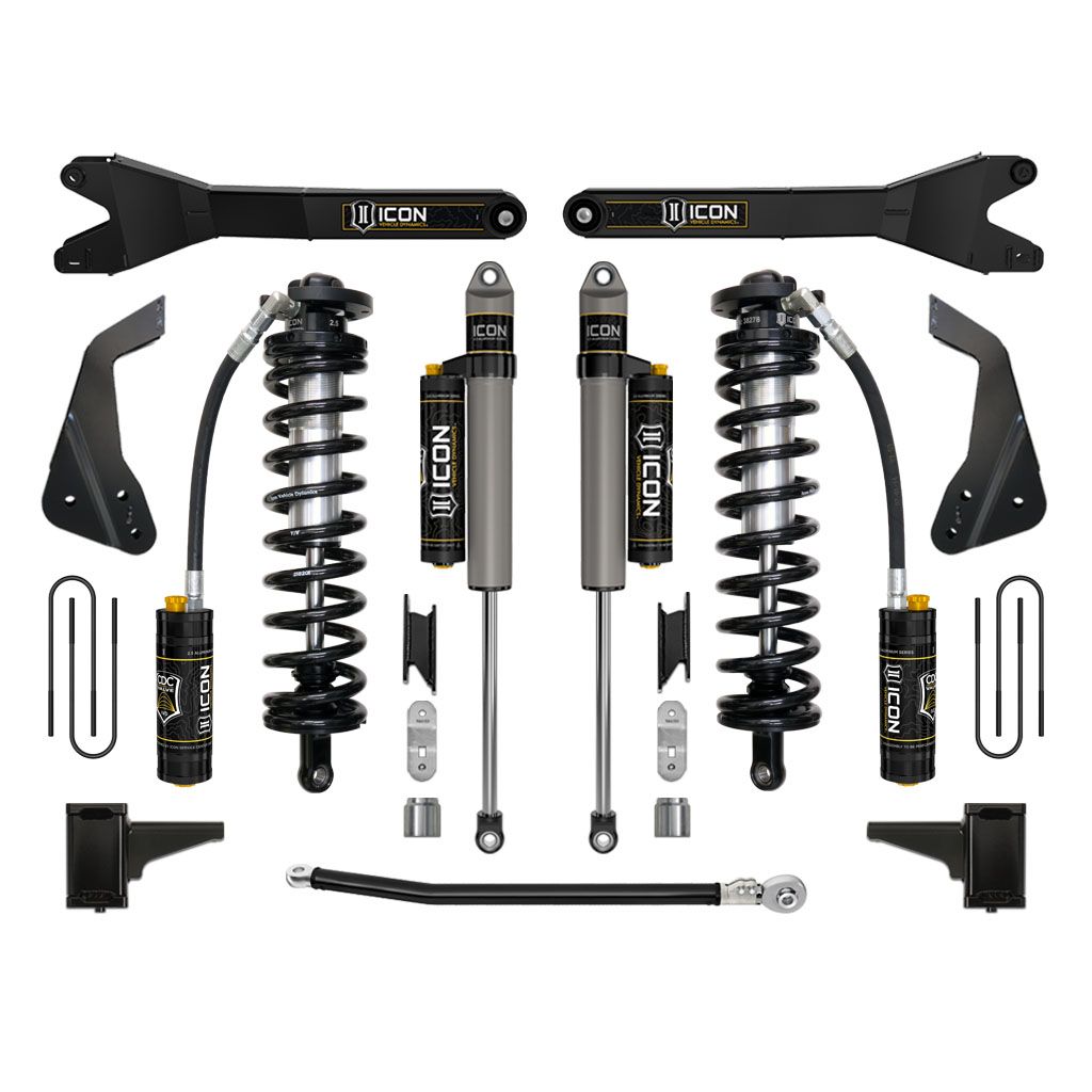 ICON VEHICLE DYNAMICS | 08-10 Ford F250/F350 4-5.5 Inch Stage 4 Coilover Conversion System W Radius Arm Icon Vehicle Dynamics | K63124R