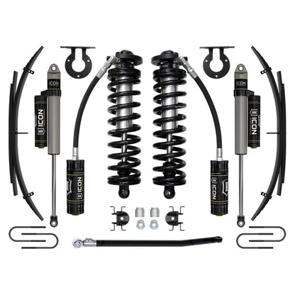 ICON VEHICLE DYNAMICS | 08-10 Ford F250/F350 2.5-3 Inch Lift Stage 3 Coilover System W/ Leaf Springs Icon Vehicle Dynamics | K63183