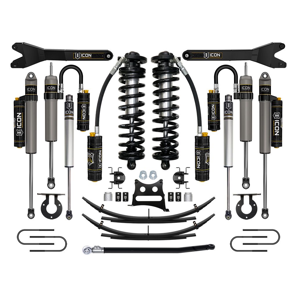 ICON VEHICLE DYNAMICS | 08-10 Ford F250/F350 2.5-3 Inch Lift Stage 6 Coilover System W/ Leaf Springs Icon Vehicle Dynamics | K63186
