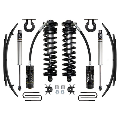 ICON VEHICLE DYNAMICS | 11-16 Ford F250/F350 2.5-3 Inch Lift Stage 1 Coilover System W/ Leaf Springs Icon Vehicle Dynamics | K63191