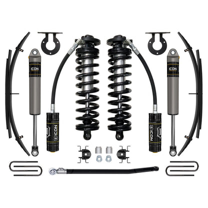 ICON VEHICLE DYNAMICS | 11-16 Ford F250/F350 2.5-3 Inch Lift Stage 2 Coilover System W/ Leaf Springs Icon Vehicle Dynamics | K63192
