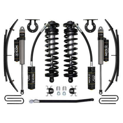 ICON VEHICLE DYNAMICS | 11-16 Ford F250/F350 2.5-3 Inch Lift Stage 3 Coilover System W/ Leaf Springs Icon Vehicle Dynamics | K63193