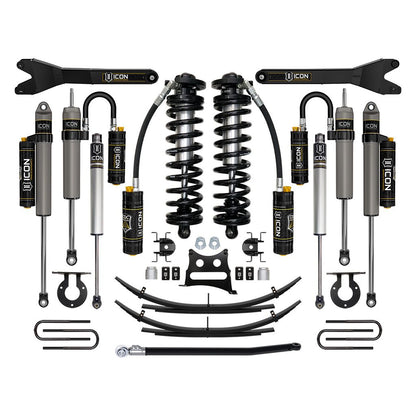 ICON VEHICLE DYNAMICS | 11-16 Ford F250/F350 2.5-3 Inch Lift Stage 6 Coilover System W/ Leaf Springs Icon Vehicle Dynamics | K63196
