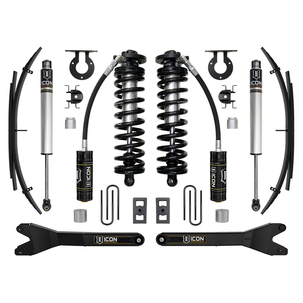 ICON VEHICLE DYNAMICS | 2023-2025 Ford F-250/F-350 Super Duty 4WD 2.5-3 Inch Lift Stage 1 Coilover Conversion System W/ Radius Arms & Expansion Packs Icon Vehicle Dynamics | K63201RL