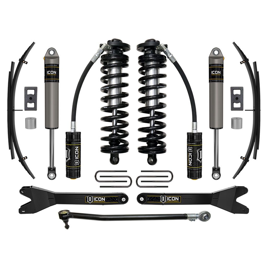 ICON VEHICLE DYNAMICS | 2023-2025 Ford F-250/F-350 Super Duty 4WD 2.5-3 Inch Lift Stage 2 Coilover Conversion System W/ Radius Arms & Expansion Packs Icon Vehicle Dynamics | K63202RL