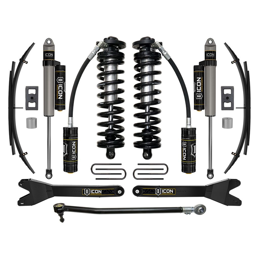 ICON VEHICLE DYNAMICS | 2023-2025 Ford F-250/F-350 Super Duty 4WD 2.5-3 Inch Lift Stage 3 Coilover Conversion System W/ Radius Arms & Expansion Packs Icon Vehicle Dynamics | K63203RL