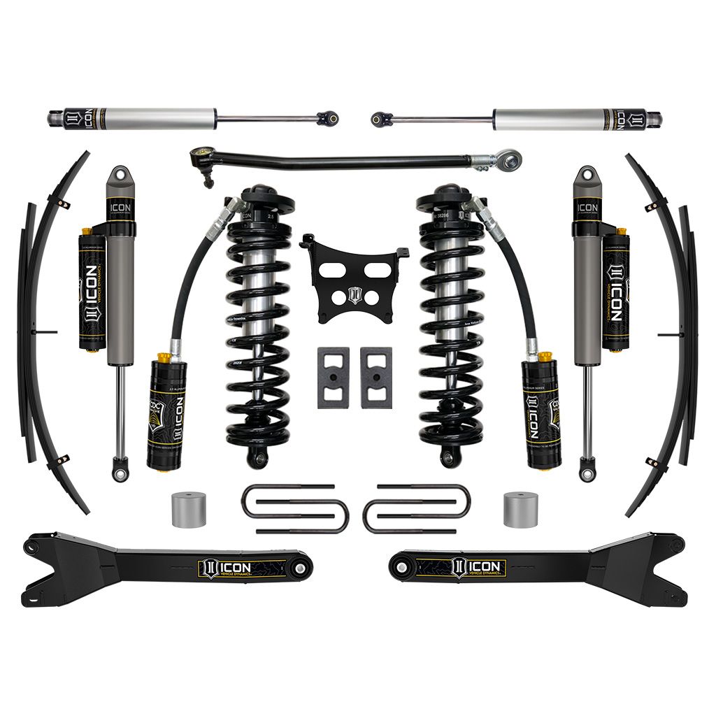 ICON VEHICLE DYNAMICS | 2023-2025 Ford F-250/F-350 Super Duty 4WD 2.5-3 Inch Lift Stage 4 Coilover Conversion System With Radius Arms And Expansion Packs Icon Vehicle Dynamics | K63204RL