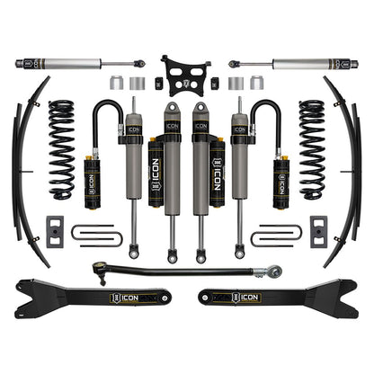 ICON VEHICLE DYNAMICS | 2023-2025 Ford F-250/F-350 Super Duty 4WD Diesel 2.5 Inch Lift Stage 5 Suspension System W/ Radius Arms And Expansion Packs Icon Vehicle Dynamics | K65894RL