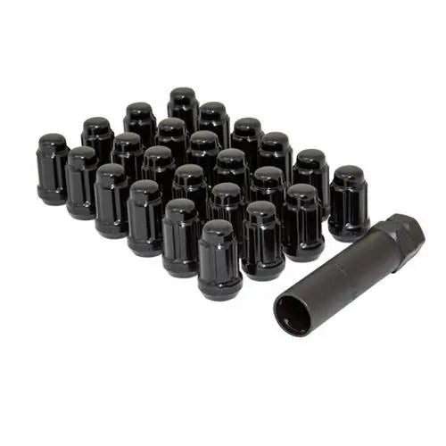 Gorilla Black Lug Nuts with 24 PC Wheel Kit display showing lug nuts and wrench.