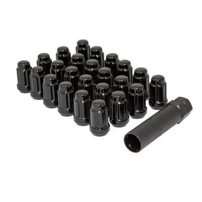Gorilla Black Lug Nuts with 24 PC Wheel Kit display showing lug nuts and wrench.