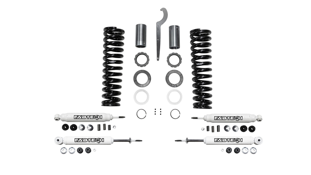 FABTECH | 0-2.5" Front Basic Adjustable Coilover System w/ Rear Performance Shocks | Toyota Tundra | K7012 — product image 1