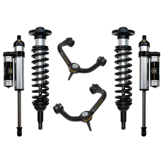 ICON VEHICLE DYNAMICS | 04-08 Ford F150 4WD 0-2.63 Inch Stage 3 Suspension System W Tubular UCA Icon Vehicle Dynamics | K93022T