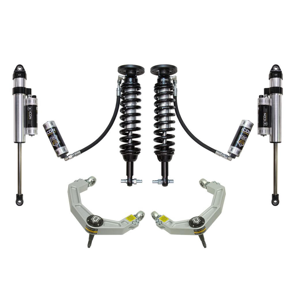 ICON VEHICLE DYNAMICS | 2014 Ford F150 2WD 1.75-2.63 Inch Stage 5 Suspension System W Billet UCA Icon Vehicle Dynamics | K93075
