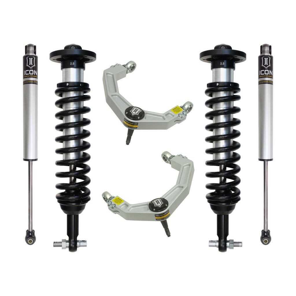 ICON VEHICLE DYNAMICS | 2015-2020 Ford F150 4WD 0-2.63 Inch Stage 2 Suspension System W Billet UCA Icon Vehicle Dynamics | K93082