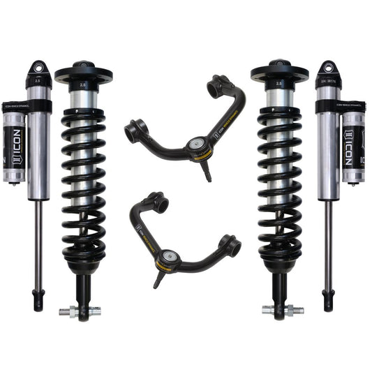 ICON VEHICLE DYNAMICS | 2015-2020 Ford F150 4WD 0-2.63 Inch Stage 3 Suspension System W Tubular UCA Icon Vehicle Dynamics | K93083T
