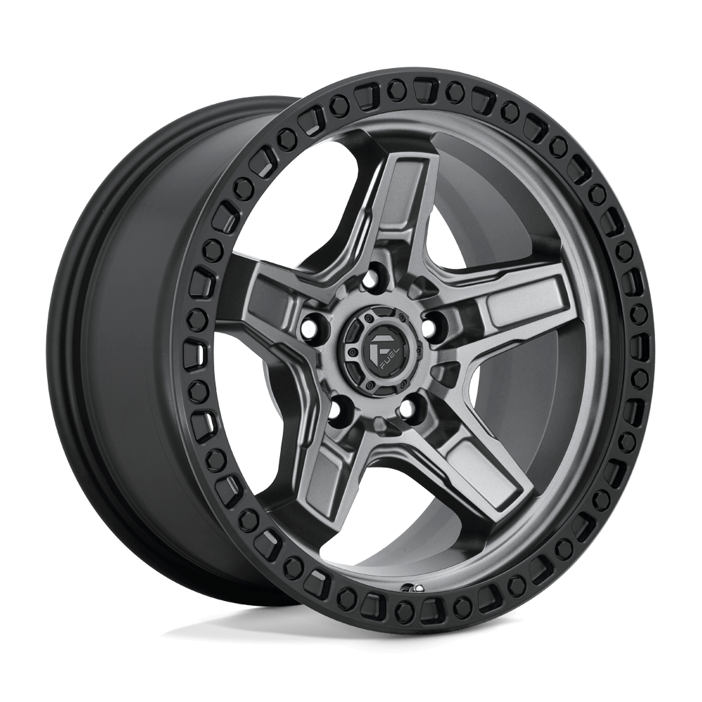 FUEL D698 KICKER Matte Gunmetal Black Bead Ring