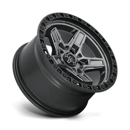FUEL D698 KICKER Matte Gunmetal Black Bead Ring