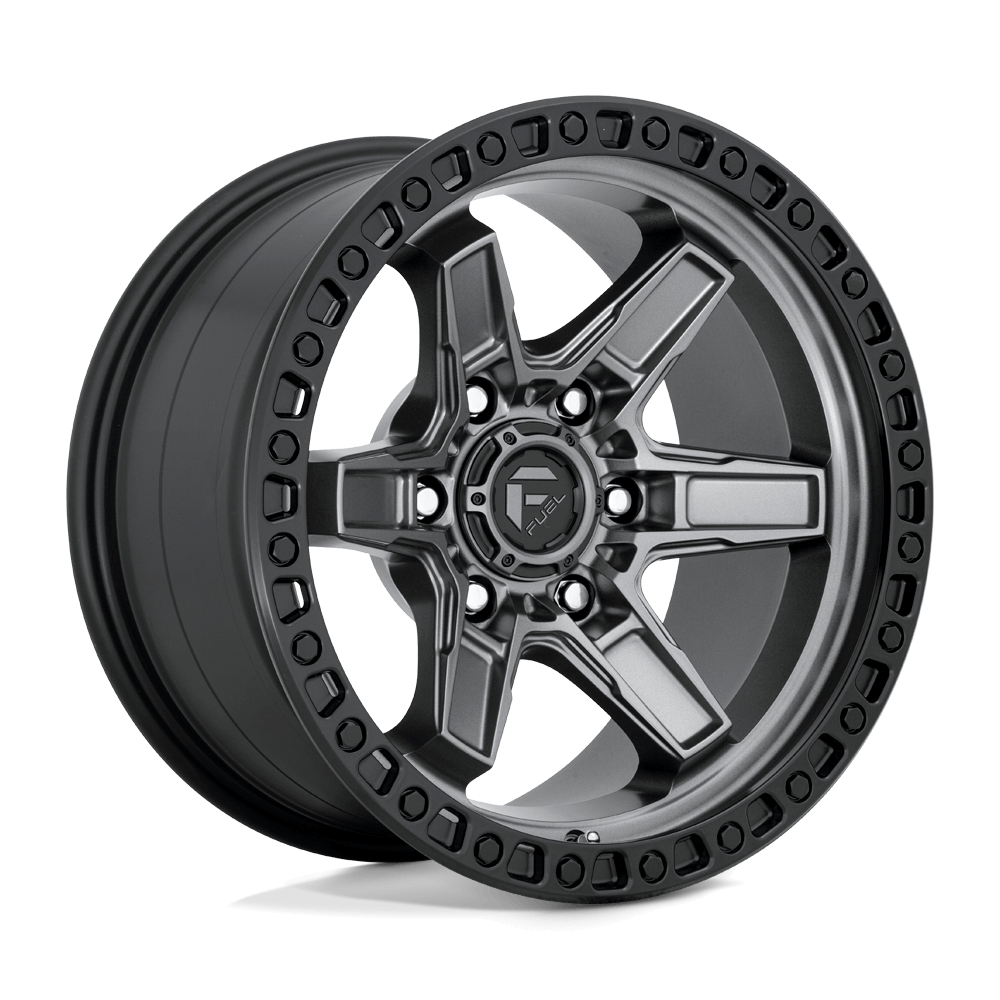 FUEL D698 KICKER Matte Gunmetal Black Bead Ring