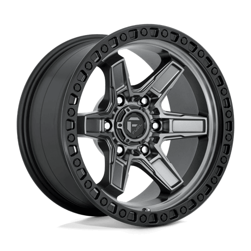 FUEL D698 KICKER Matte Gunmetal Black Bead Ring