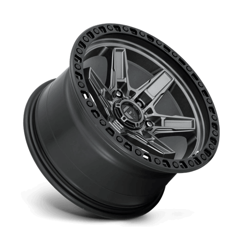 FUEL D698 KICKER Matte Gunmetal Black Bead Ring