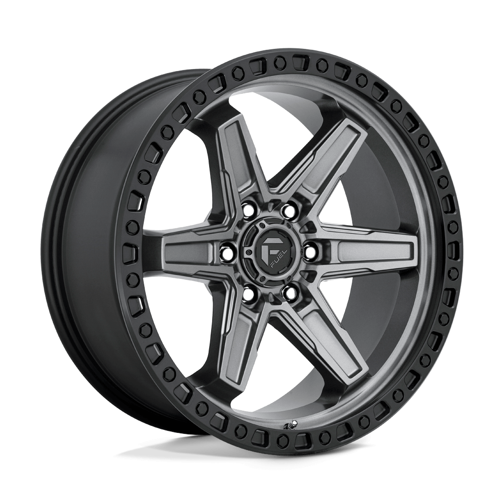 FUEL D698 KICKER Matte Gunmetal Black Bead Ring