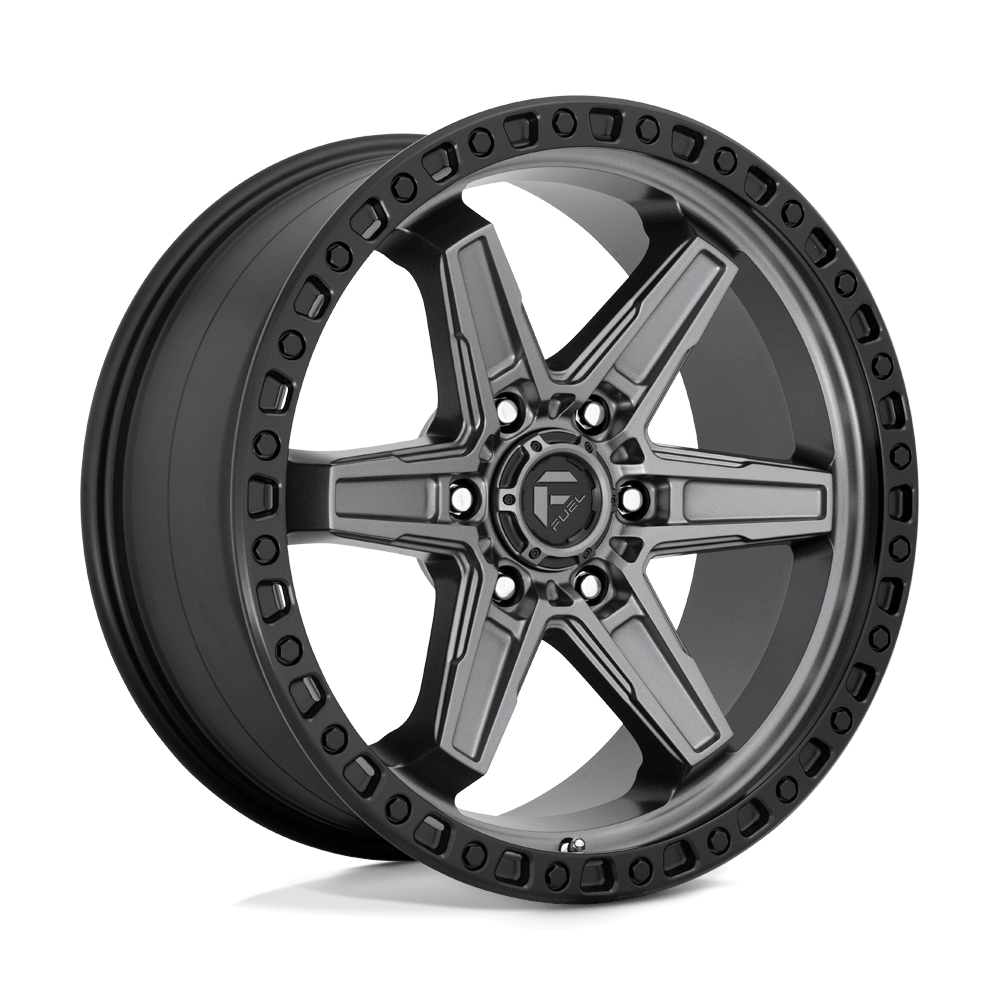 FUEL D698 KICKER Matte Gunmetal Black Bead Ring
