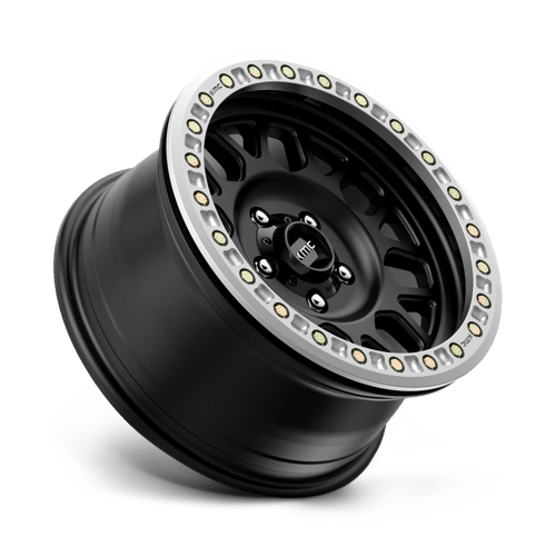 KMC KM234 GRENADE DESERT BEADLOCK Satin Black wheel designed for extreme off-road performance and rugged styling.