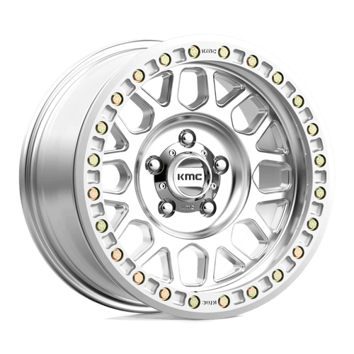 KMC KM234 GRENADE DESERT BEADLOCK Machined wheel with aggressive styling and durable design for off-road vehicles.