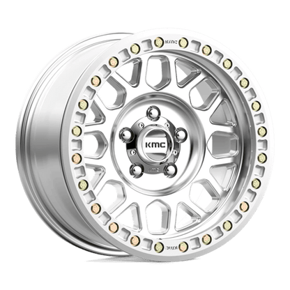 KMC KM234 GRENADE DESERT BEADLOCK Machined wheel with aggressive styling and durable design for off-road vehicles.