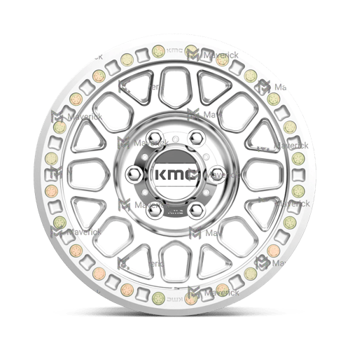 KMC KM234 GRENADE DESERT BEADLOCK Machined wheel designed for off-road vehicles.