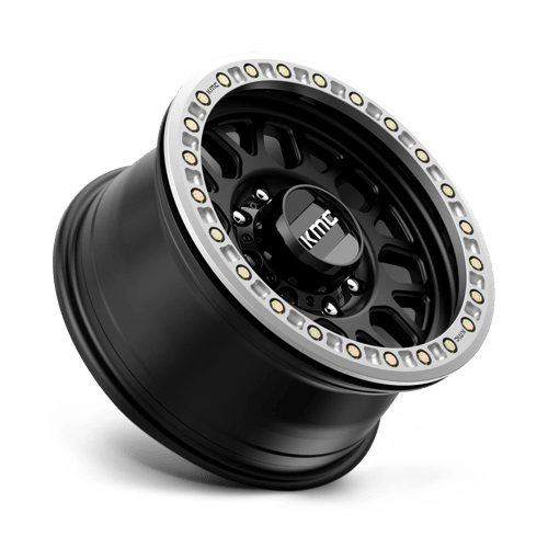 KMC KM234 GRENADE DESERT BEADLOCK Satin Black wheel designed for off-road excellence and durability.