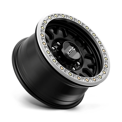 KMC KM234 GRENADE DESERT BEADLOCK Satin Black wheel designed for off-road excellence and durability.