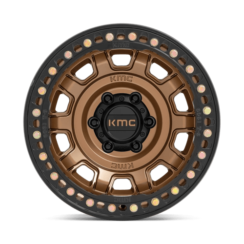 KMC KM236 TANK BEADLOCK Matte Bronze wheel featuring a bold design and rugged durability for off-road performance.
