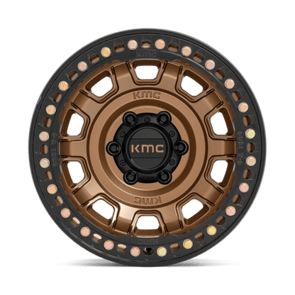 KMC KM236 TANK BEADLOCK Matte Bronze wheel featuring a bold design and rugged durability for off-road performance.