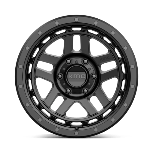 KMC KM540 RECON Satin Black wheel showcasing rugged design and durability for trucks and SUVs.