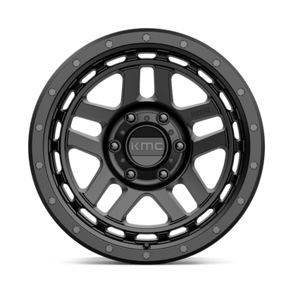 KMC KM540 RECON Satin Black wheel showcasing rugged design and durability for trucks and SUVs.