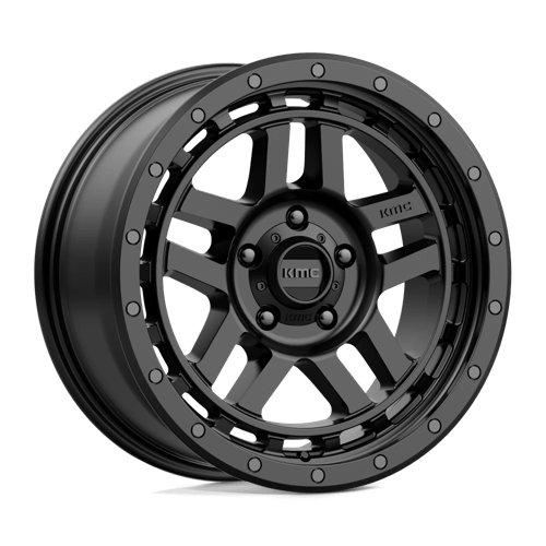 KMC KM540 RECON Satin Black wheel showcasing rugged design and durability for trucks and SUVs.