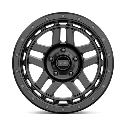 KMC KM540 RECON Satin Black wheel showcasing rugged design and durability for trucks and SUVs.