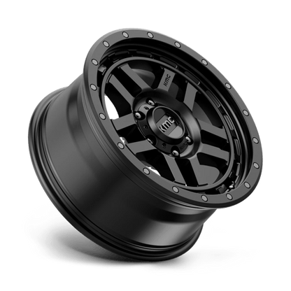 KMC KM540 RECON Satin Black wheel showcasing rugged design for trucks and SUVs